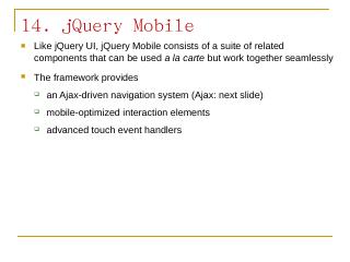 jQuery mobile slides