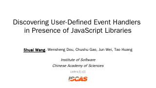 JSAI: A Static Analysis Platform for JavaScript