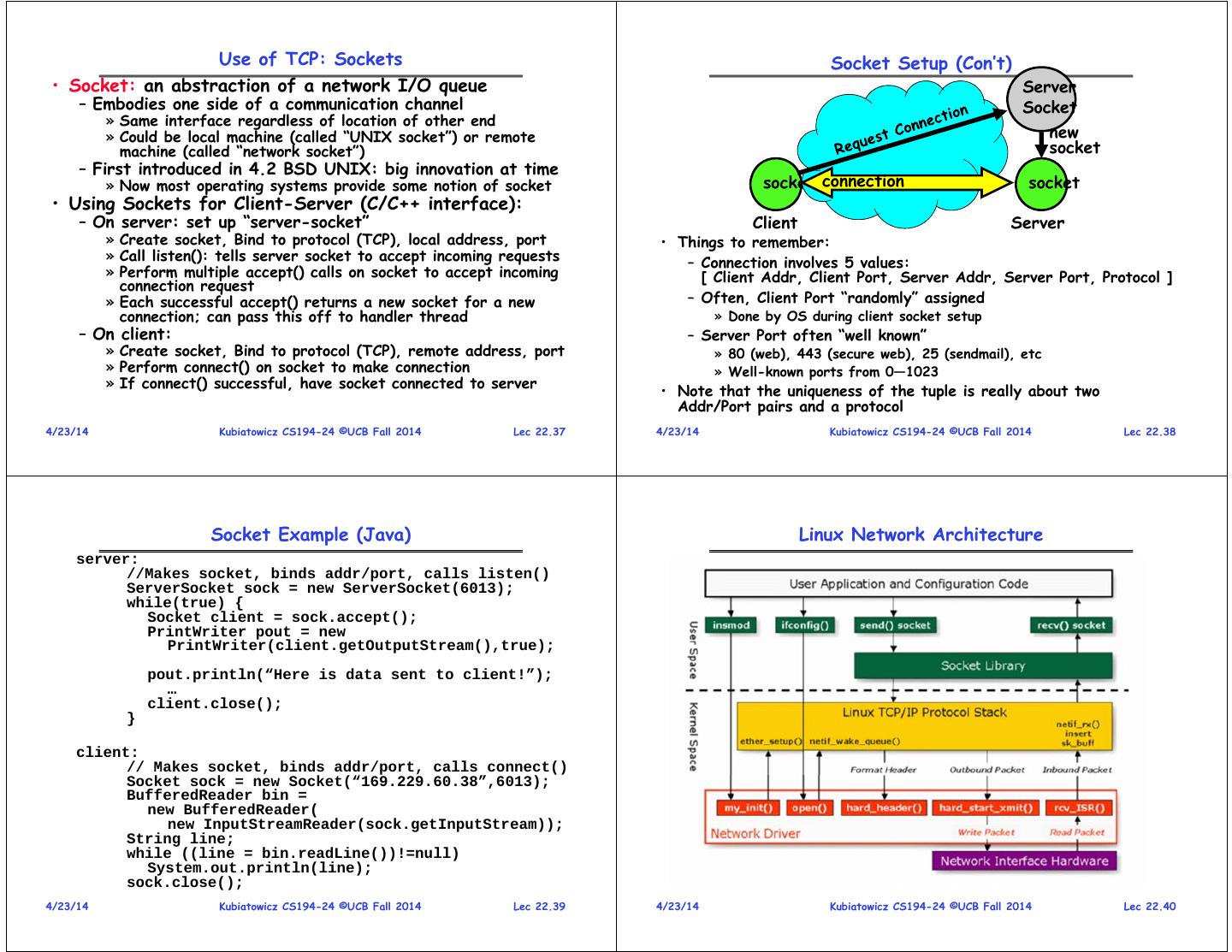 Queueing Theory (continued) Networks
