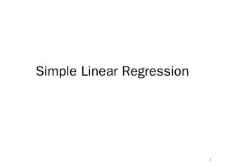 Linear Regression