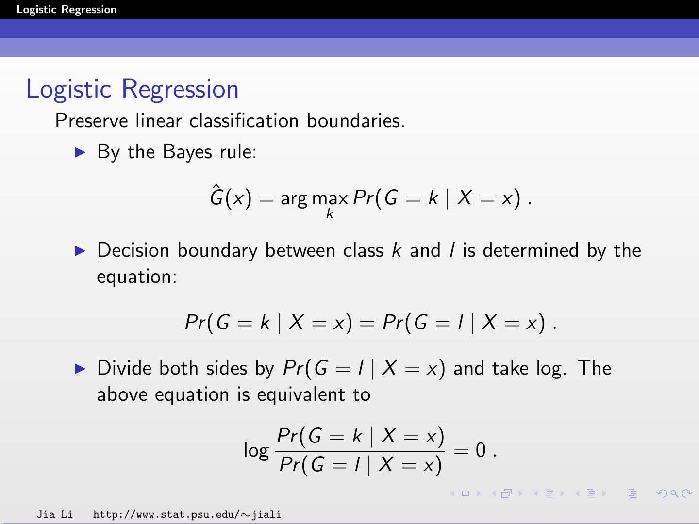 logistic regression