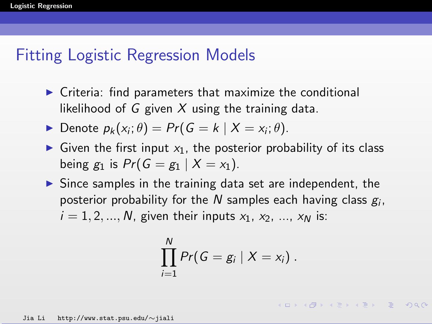 logistic regression