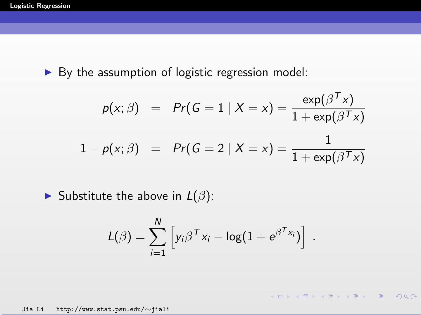 logistic regression