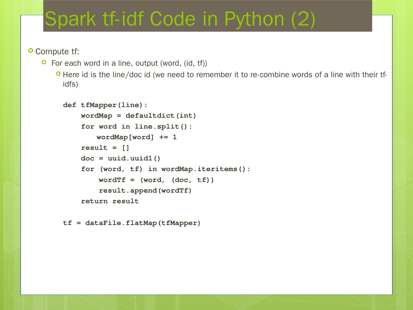MAP / REDUCE RDDs BSP Bilkent University Computer Engineering