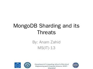 MongoDB sharding and its Threats - WordPress.com