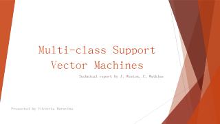 Multi-class Support Vector Machines