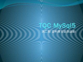 MySQL 伺服器