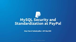 Paypal的MySQL安全和标准化