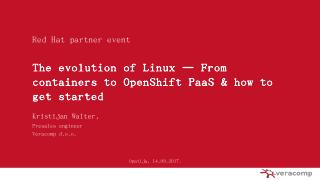 OpenShift - Open Source Days - opensourcedays.hr