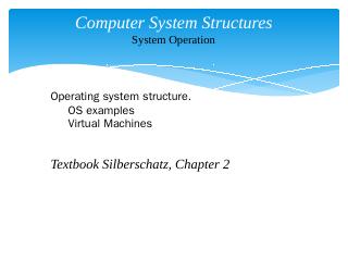 Operating Systems Introduction