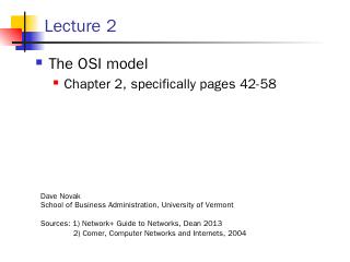 Physical Layer - University of Vermont