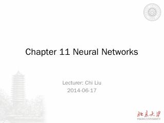 Chapter 11 Neural Networks