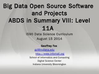 PPT - Big Data &amp; Open Source Software Project...