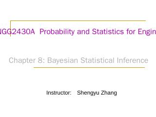 ENGG2430A  Probability and Statistics for Eng...