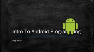 Programming in Android (PPTX)