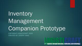 Prototype Inventory Mana - Information Servic...