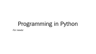 Python入门