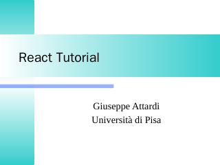 React Tutorial - DidaWiki