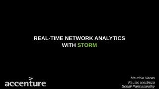 Real Time Network Analytics with Storm Presen...