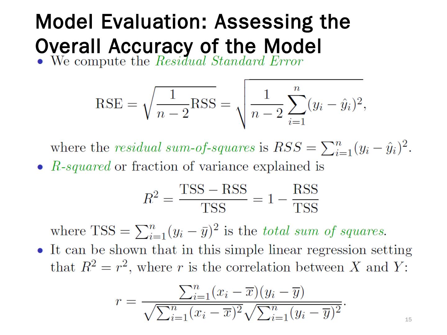 Regression and Classification