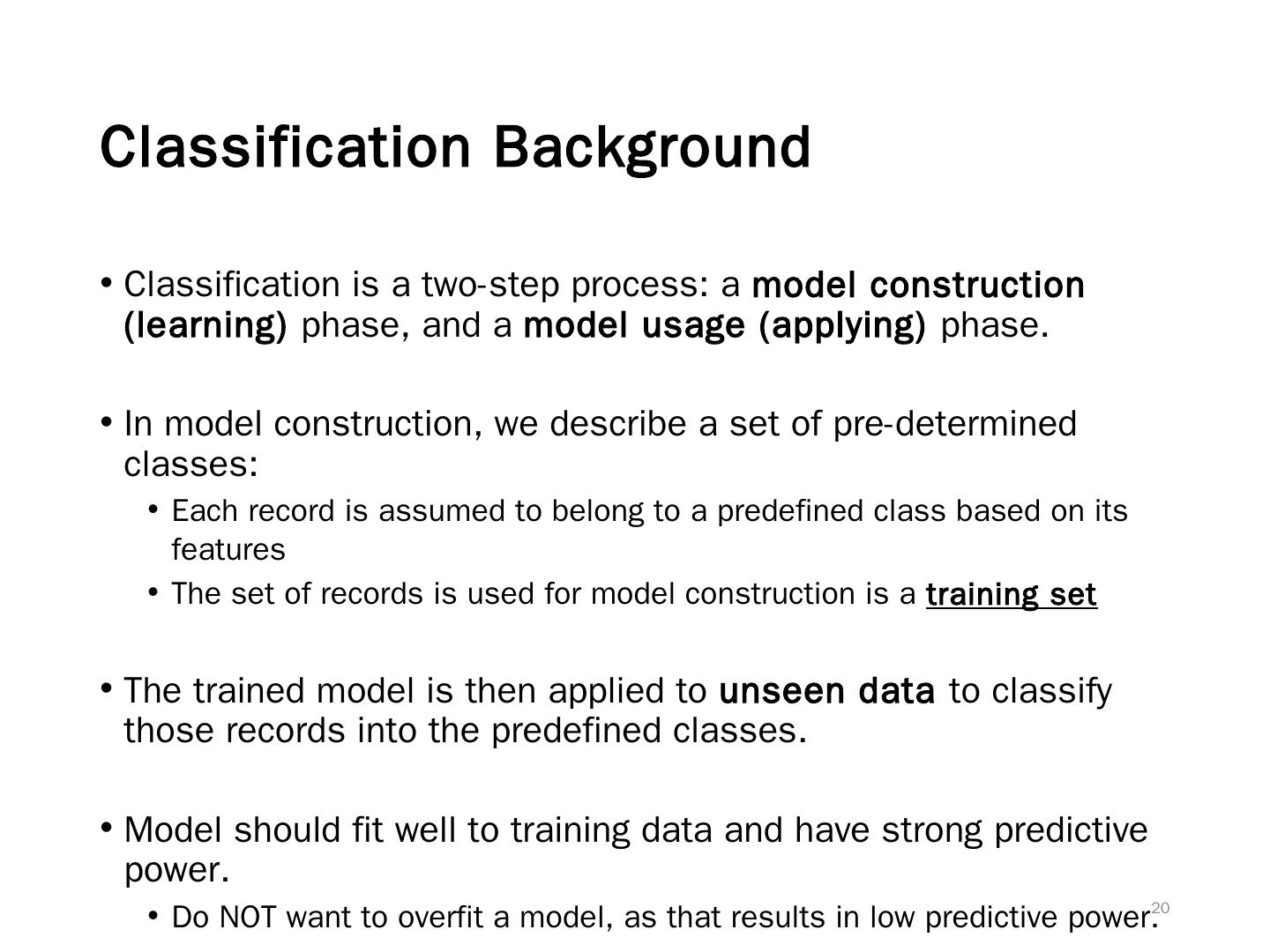 Regression and Classification