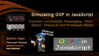 Simulating OOP in JavaScript - SoftUni