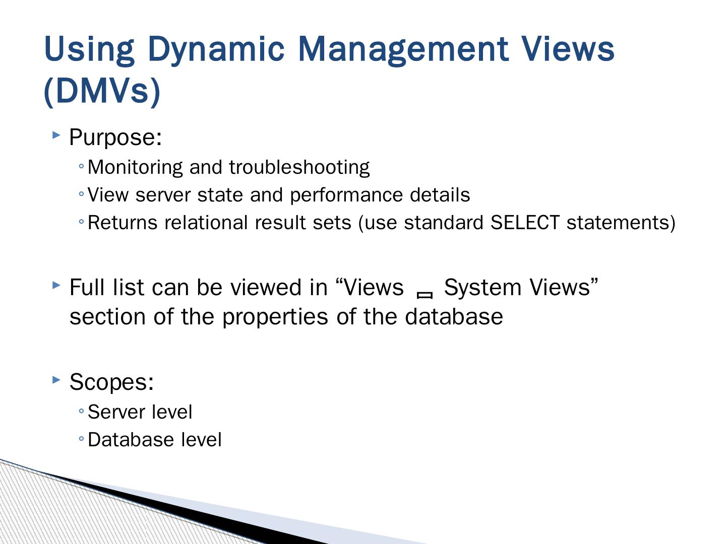 SQL Server Performance Monitoring & Optimization - AnilDesai.net