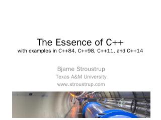 The Essence of C++ with examples in C++11 and...