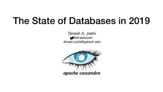 the-state-of-databases-in-2019