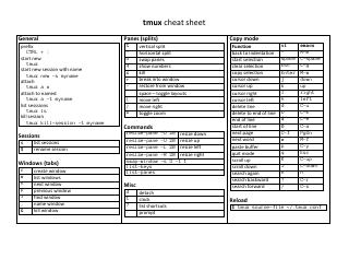 tmux cheat sheet