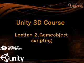 Unity 3D Course - SoftUni