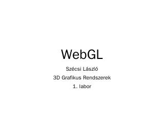 WebGL