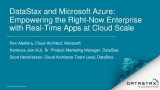 Webinar: DataStax and Microsoft Azure: Empowe...